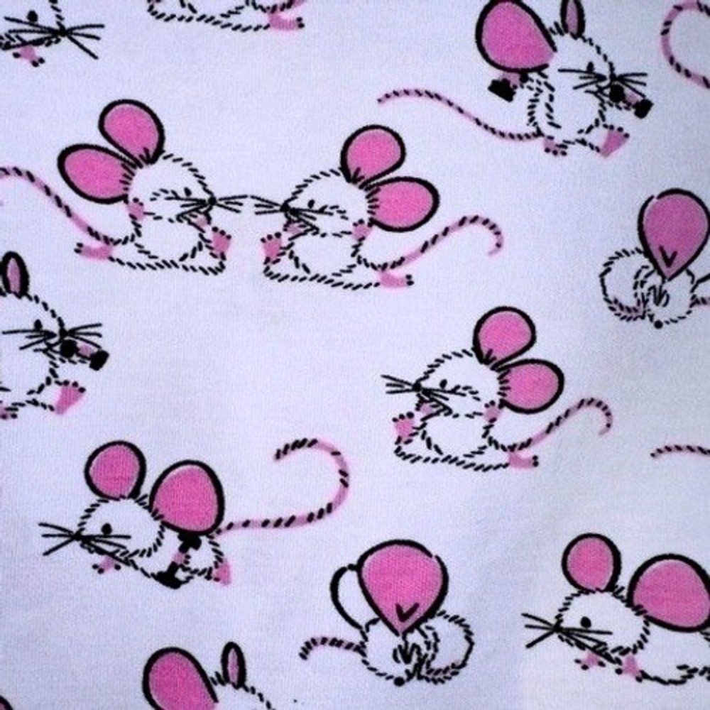 Roller Rabbit Girls Size 6 Pink Mouse‎ Gym Rats PJs Pajama Set - Picture 5 of 5